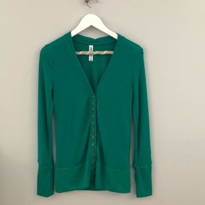 Green Cardigan by Zenana Outfitters